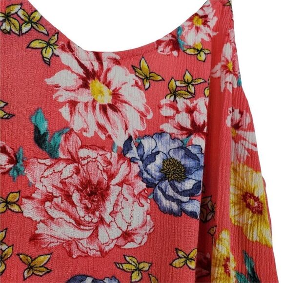 Torrid 12870280 SOPHIE CORAL FLORAL GAUZE SWING CAMI Tank Top V Neck Sleeveless - Picture 5 of 8